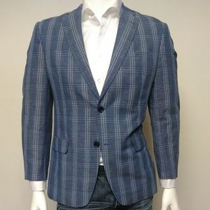 Tommy Hilfiger blue with orange check Blazer 40 R